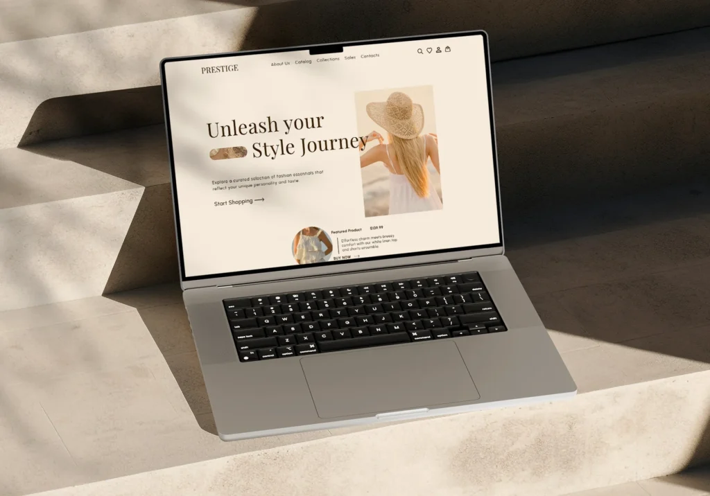 fashion website desktop mockup 01