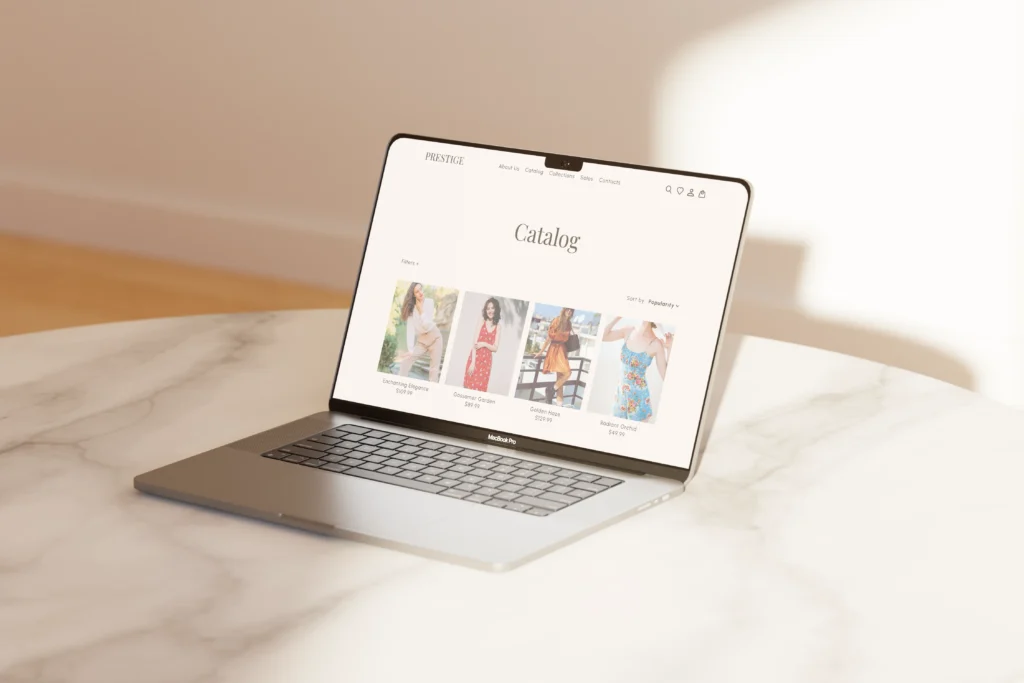 fashion website desktop mockup 03