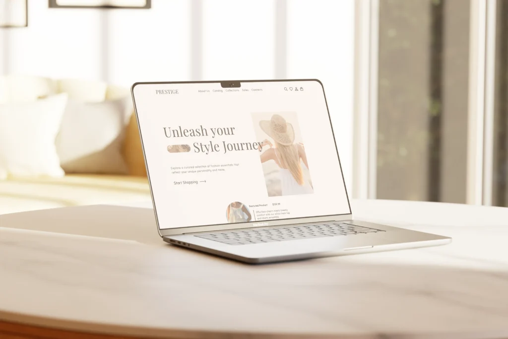 fashion website desktop mockup 04